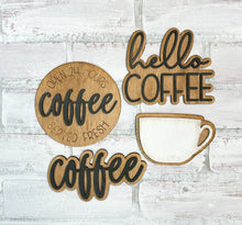 Load image into Gallery viewer, 3D Hello Coffee Tiered Tray Set - Kitchen Decor