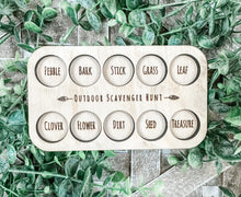Load image into Gallery viewer, Outdoor Scavenger Hunt Tray for Kids