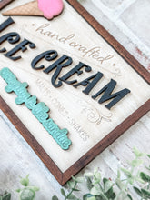 Load image into Gallery viewer, 3D Ice Cream Wood Sign