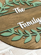Load image into Gallery viewer, Farmhouse Family Personalized Door Hanger - Housewarming - Wedding Gift