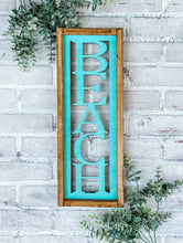 Load image into Gallery viewer, Porch Beach Lake Framed Sign