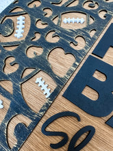 Load image into Gallery viewer, Pardon the Noise It’s Football Season Leopard Door Hanger