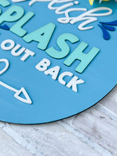 Load image into Gallery viewer, Splish Splash Pool Door Hanger