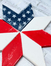 Load image into Gallery viewer, Patriotic Stars & Stripes Rustic Barn Star Wall Decor
