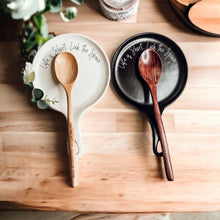 Load image into Gallery viewer, Ceramic Spoon Rests + Wood Spoon Set