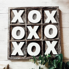 Load image into Gallery viewer, Tic-Tac-Toe Wooden Tabletop Decor Game