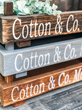 Load image into Gallery viewer, Cotton & Co. Mercantile Tray - Centerpiece - Personalized Gift
