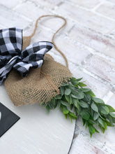 Load image into Gallery viewer, 3D Rustic Farmhouse Personalized Monogram Welcome Door Hanger - Housewarming - Wedding Gift