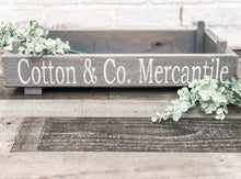 Load image into Gallery viewer, Cotton & Co. Mercantile Tray - Centerpiece - Personalized Gift