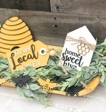 Load image into Gallery viewer, 3D Bee Tiered Tray Set - Spring - Seasonal Decor