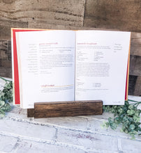 Load image into Gallery viewer, Rustic Farmhouse Kitchen Adjustable Cookbook Stand Display