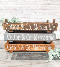 Load image into Gallery viewer, Cotton & Co. Mercantile Tray - Centerpiece - Personalized Gift