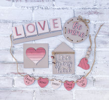 Load image into Gallery viewer, 3D Love Tiered Tray Set - Valentine's Day - Holiday Decor