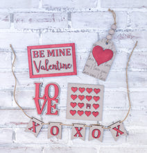 Load image into Gallery viewer, 3D Valentine's Day Tiered Tray Set - Love - Holiday Decor