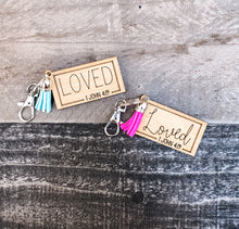 Load image into Gallery viewer, God's Promises Tassel Keychain - Wood Keychains - Gift - Inspirational