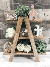 Load image into Gallery viewer, 3D He Is Risen Easter Tiered Tray Set - Spring - Holiday Decor - Inspirational