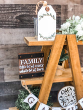 Load image into Gallery viewer, 3D Family Tiered Tray Set - Farmhouse Decor - Mother's Day Gift