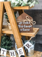 Load image into Gallery viewer, 3D Family Tiered Tray Set - Farmhouse Decor - Mother's Day Gift