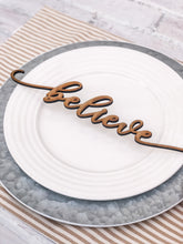 Load image into Gallery viewer, Christmas Place Setting Words - Table Decor