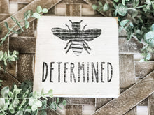 Load image into Gallery viewer, Bee Positive Affirmation Shelf Sitter Blocks - Gift - Rustic Decor