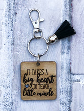 Load image into Gallery viewer, Teacher Tassel Keychain - Wood Keychains - Gift - Teacher Appreciation