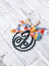 Load image into Gallery viewer, Wood Monogram Car Charm - Personalized Gift