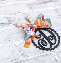 Load image into Gallery viewer, Wood Monogram Car Charm - Personalized Gift