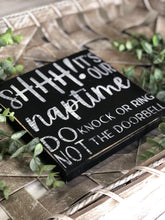 Load image into Gallery viewer, Naptime Doorbell Sign - Front Porch - Front Door