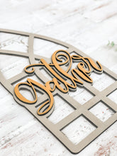 Load image into Gallery viewer, Farmhouse Window - Gather - Grateful - 3D Leaner