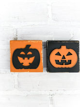 Load image into Gallery viewer, 3D Rustic Jack O Lantern Pumpkin Halloween Block Set