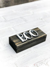 Load image into Gallery viewer, 3D Boo Spooky Farmhouse Halloween Shelf Sitter