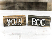 Load image into Gallery viewer, 3D Boo Spooky Farmhouse Halloween Shelf Sitter
