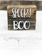 Load image into Gallery viewer, 3D Boo Spooky Farmhouse Halloween Shelf Sitter