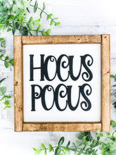 Load image into Gallery viewer, 3D Hocus Pocus Halloween Farmhouse Framed Shelf Sitter