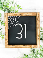 Load image into Gallery viewer, 3D October 31 Halloween Farmhouse Framed Shelf Sitter