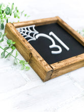 Load image into Gallery viewer, 3D October 31 Halloween Farmhouse Framed Shelf Sitter