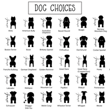 Load image into Gallery viewer, Dog Breed Silhouette Leash Holder Sign