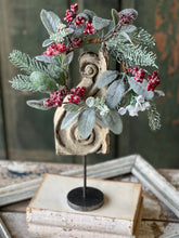 Load image into Gallery viewer, Nostalgic Noel Candle Ring - Christmas Greenery - Winter Decor