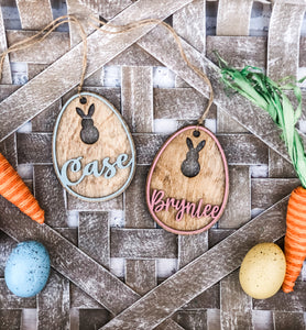 Personalized Easter Egg Basket Tag