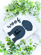 Load image into Gallery viewer, Dog Breed Silhouette Leash Holder Sign