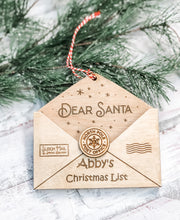 Load image into Gallery viewer, Letter to Santa Christmas Ornament - Personalized