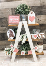 Load image into Gallery viewer, 3D Love Languages Tiered Tray Set - Valentine's Day - Holiday Decor
