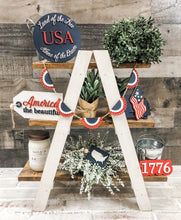 Load image into Gallery viewer, 3D America Patriotic Tiered Tray Set - Summer - Seasonal Decor