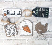 Load image into Gallery viewer, 3D Thanksgiving Fall Tiered Tray Set - Seasonal Decor