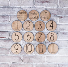 Load image into Gallery viewer, Baby Milestones Sign Sign - Baby Shower Gift