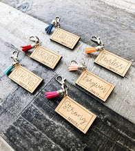Load image into Gallery viewer, God's Promises Tassel Keychain - Wood Keychains - Gift - Inspirational