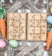 Load image into Gallery viewer, Easter Puzzle - Easter Basket Filler - DIY - Kid Craft - Easter Bunny & Easter Egg