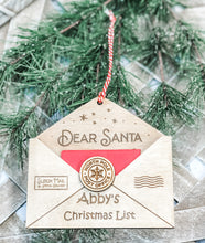 Load image into Gallery viewer, Letter to Santa Christmas Ornament - Personalized