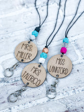 Load image into Gallery viewer, Personalized Wood Lanyard - Teacher Gift - Accessory