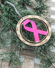 Load image into Gallery viewer, Awareness Ribbon Ornament - Christmas Tree Ornament
